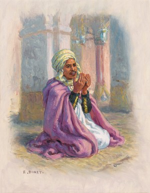 A man in prayer